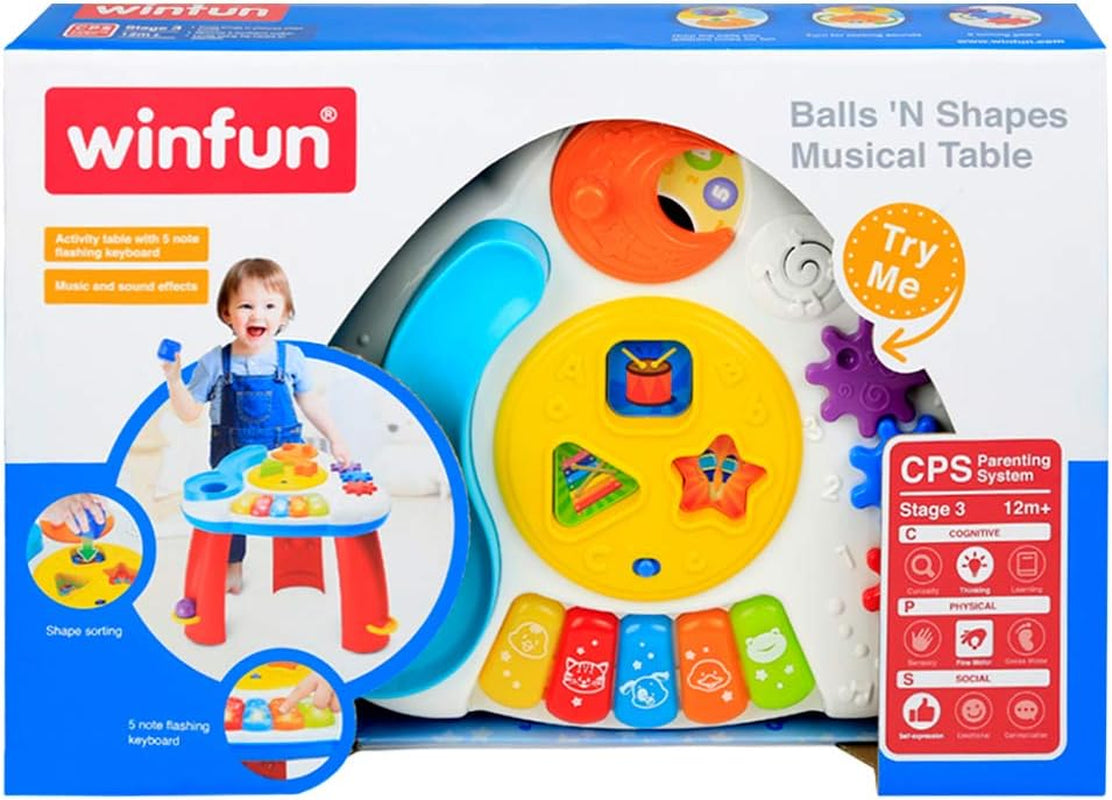 Barevný dětský hudební stůl Jucarii Bebe Naty Shop