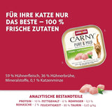 Adult Pure & Mild vlhké krmivo pro kočky s kuřecím masem a kočičím nipem (32 x 100 g), pro citlivé kočky, bez obilovin a cukru, lehce stravitelné vlhké krmivo s kuřecím masem