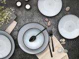 CreaTable, 23964, Serie Malmö, 18dílný Geschirrset für 6 Personen, Teller Set aus Steinzeug, spülmaschinen- und mikrowellengeeignet, Qualitätsproduktion