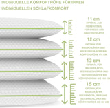 Ortopedický polštář na krk pro 80X40, 800X400 Mm, viskoelastický polštář, polštář Visco, polštář, polštář z paměťové pěny, visco pěna, spánek, bílý (710 x 420 x 120 mm) krční ortopedické polštáře Naty Shop