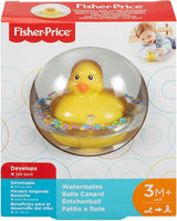 Fisher-Price WaterMates Ducky Ball, Funny Duck in Confetti Ball, Baby Toy, Play Ball, Hračka do vany, Od 3 měsíců, 75676 Baby Toys Naty Shop
