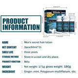 Miioto Sérum pro růst vlasů Muži Produkt pro růst vlasů Produkt Sérum pro růst vlasů Péče o vlasovou pokožku Podporujte hustší vlasy Vyživujte vlasovou pokožku Zabraňte vypadávání vlasů 3*60ML Péče o vlasy Naty Shop