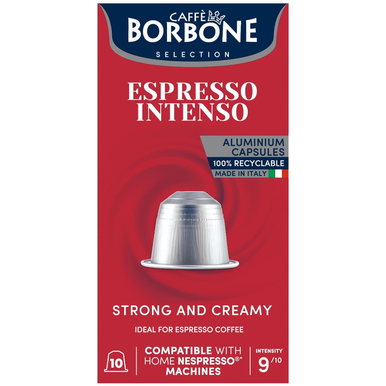 Caffe Borbone Espresso Síla 9/10 Nespresso kompatibilní s 10 kávovými kapslemi