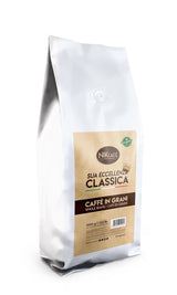 NIK CAFE' – směs Classico – pražená kávová zrna. Jeho Excelence, ten silný. 100% robustní