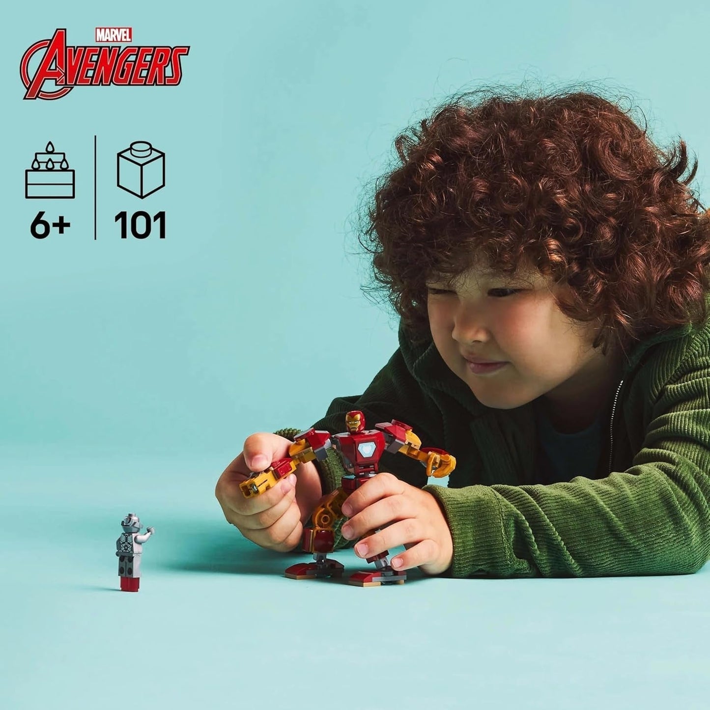 LEGO Marvel Iron Man Mech vs. Ultron – Superhrdinská hračka se 2 minifigurkami – Akční figurka s pohyblivými pažemi, nohama a prsty – Dárek pro chlapce a dívky Ve věku 6+ 76307 Stavebnice Besuche den LEGO Store