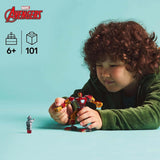 LEGO Marvel Iron Man Mech vs. Ultron – Superhrdinská hračka se 2 minifigurkami – Akční figurka s pohyblivými pažemi, nohama a prsty – Dárek pro chlapce a dívky Ve věku 6+ 76307 Stavebnice Besuche den LEGO Store