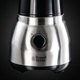 Russell Hobbs Standmixer 2-v-1 [1,5L Glasbehälter Mixer & 0,6L Mini Smoothie Maker -To-Go-Trinkflasche Inkl. Deckel] Spülmaschinenfest, Impuls-/Ice-Crush Funktion, Becher BPA Frei, Edelstahl 23821-56 Kitchen Naty Shop