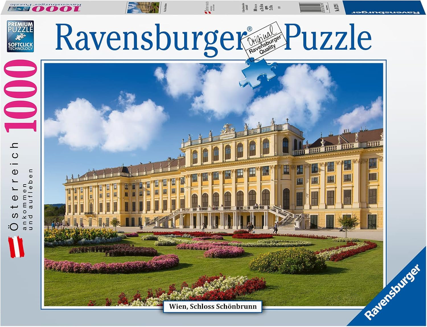 Ravensburger Puzzle 12000353 - Zámek Schönbrunn - 1000dílné puzzle pro dospělé a děti od 14 let, Puzzle Naty Shop Old Design
