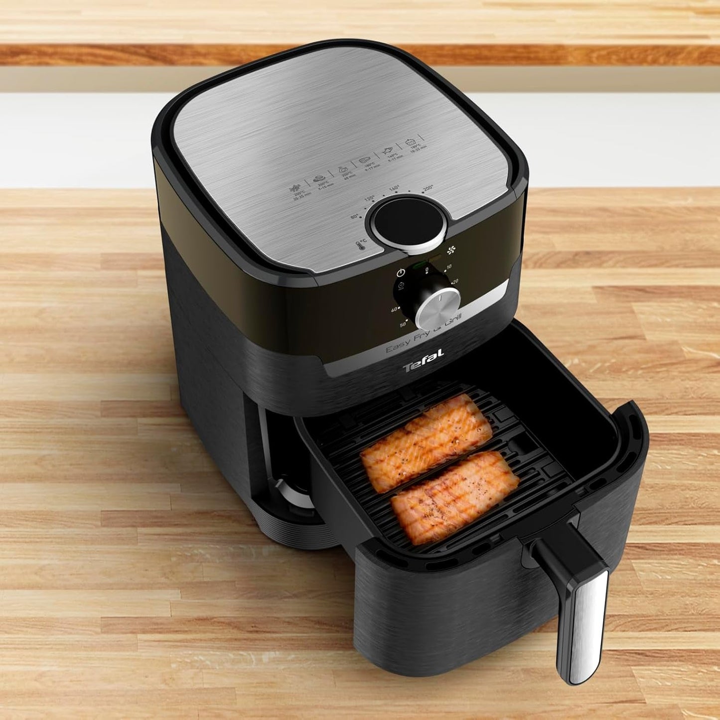 Tefal EY5018 Easy Fry & Grill Classic Air Fryer, technologie 2 v 1 (Air Fryer a Grill), XL, 4,2 litru na 6 porcí, 1550 wattů Domácí spotřebiče Naty Shop