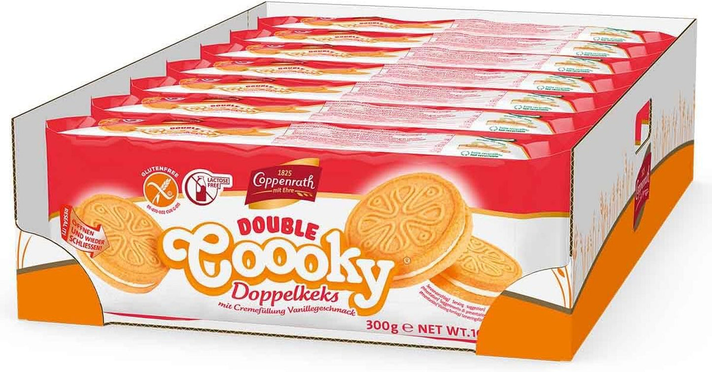 Coppenrath dvojité vanilkové sušenky, bez lepku a bez laktózy (1 x 300 g)