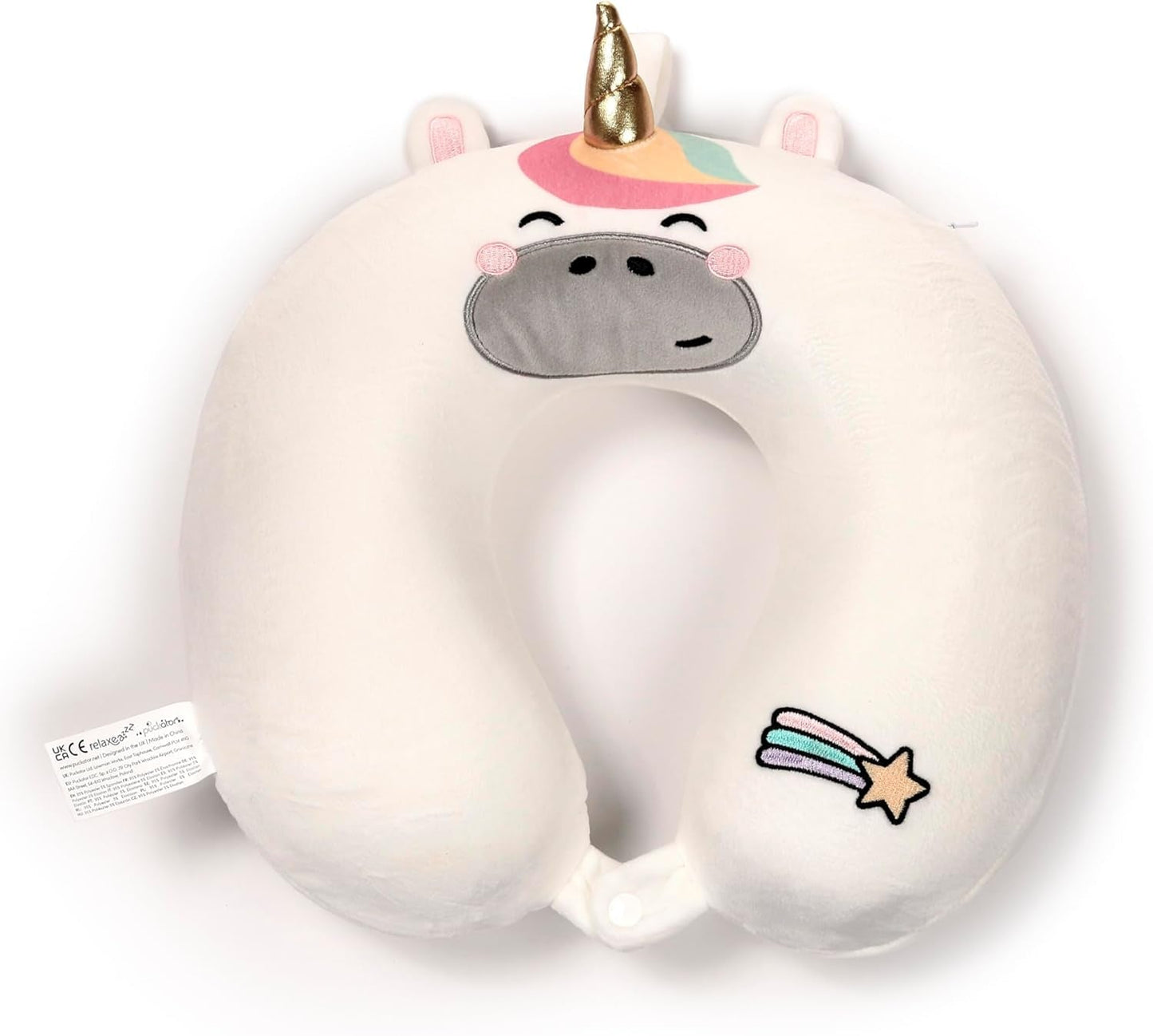 Cestovní polštář Puckator z paměťové pěny Relaxeazzz - Cestovní polštáře Astra The Unicorn Naty Shop
