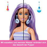 Sada Barbie Pop Reveal Series s módní panenkou a doplňky, řada Candy, design Donut Dreams s mazlíčkem, 8 překvapení včetně změny barvy, JFY60