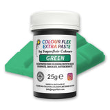 Sugarflair Colourflex Extra Paste Verde potravinářské barvivo - Jedlé potravinářské barvivo na máslový krém, čokoládu, cukrovou pastu, polevu, fondán, dortové směsi, těsto a další - 25 g