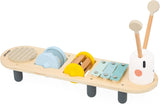 Janod - Hudební skladby Sweet Cocoon - 5 hudebních aktivit pro děti - Raná hudební výchova - Dřevěná hračka FSC - Od 12 měsíců, J04058 Hračky pro miminka Naty Shop Výchozí název