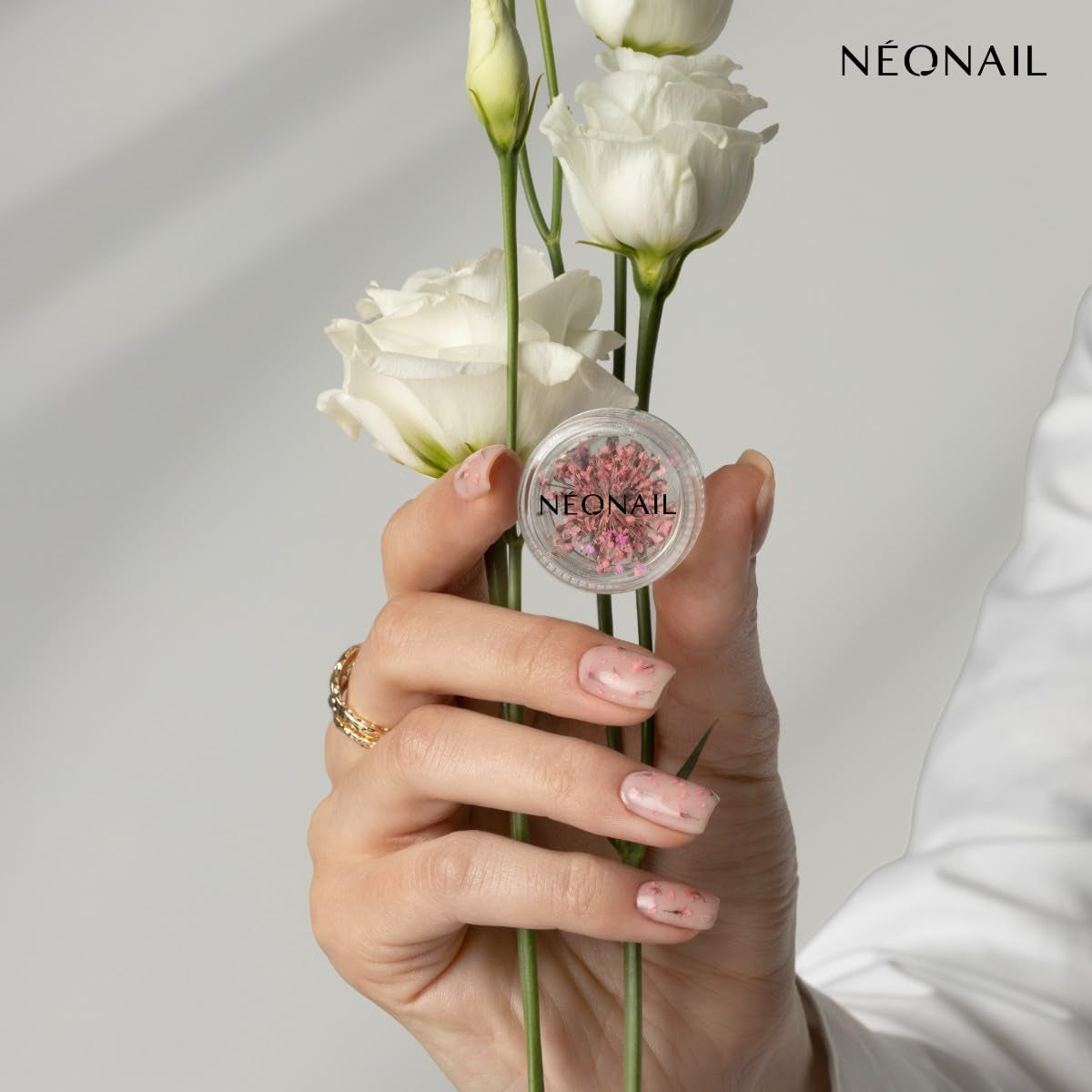 NÉONAIL Sada květin na nehty - Trockenblumen - Getrocknete Blumen - Nageldesign Zubehör - Nageldekorationen - Getrocknete Blüten - Dekorace na nehty - Gelnägel Zubehör - 3 barvy - Rosa, Lila, Orange
