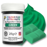 Sugarflair Colourflex Extra Paste Verde potravinářské barvivo - Jedlé potravinářské barvivo na máslový krém, čokoládu, cukrovou pastu, polevu, fondán, dortové směsi, těsto a další - 25 g