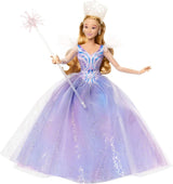 Mattel Wicked: Part 2 od Universal Pictures Glinda Deluxe Doll s odnímatelným oblečením a 3 doplňky, inspirováno filmem, JFM13, [Vícebarevné]
