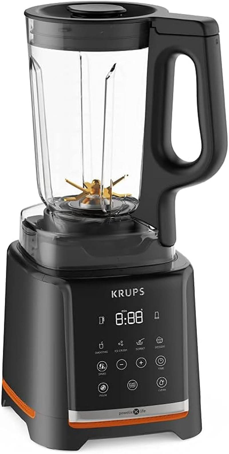 Krups Highspeed - Standmixer Infinymix KB9158 | 1600 W | 5 automatických programů + manuální nastavení | Tritanbehälter | Vč. Rezeptheft | Smoothies, koktejly, ledová tříšť | Schwarz Kitchen Naty Shop