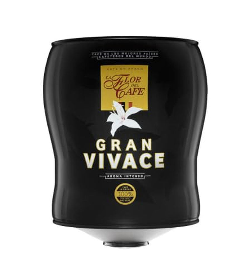 Flor del Café Gran Vivace – Prémiová pražená káva v krabičce 3,5 kg – Intenzivní chuť – Pro catering a profesionály – Ekonomické balení 2 x 3,5 kg