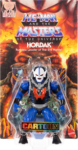 Masters of the Universe Origins Akční figurka Hordak z kolekce kreslených filmů, asi 14 cm vysoký, divoký padouch hordy z televizního seriálu z 80. let, 16 bodů pohybu, minikomiks, akční figurky JBM79 Naty Shop