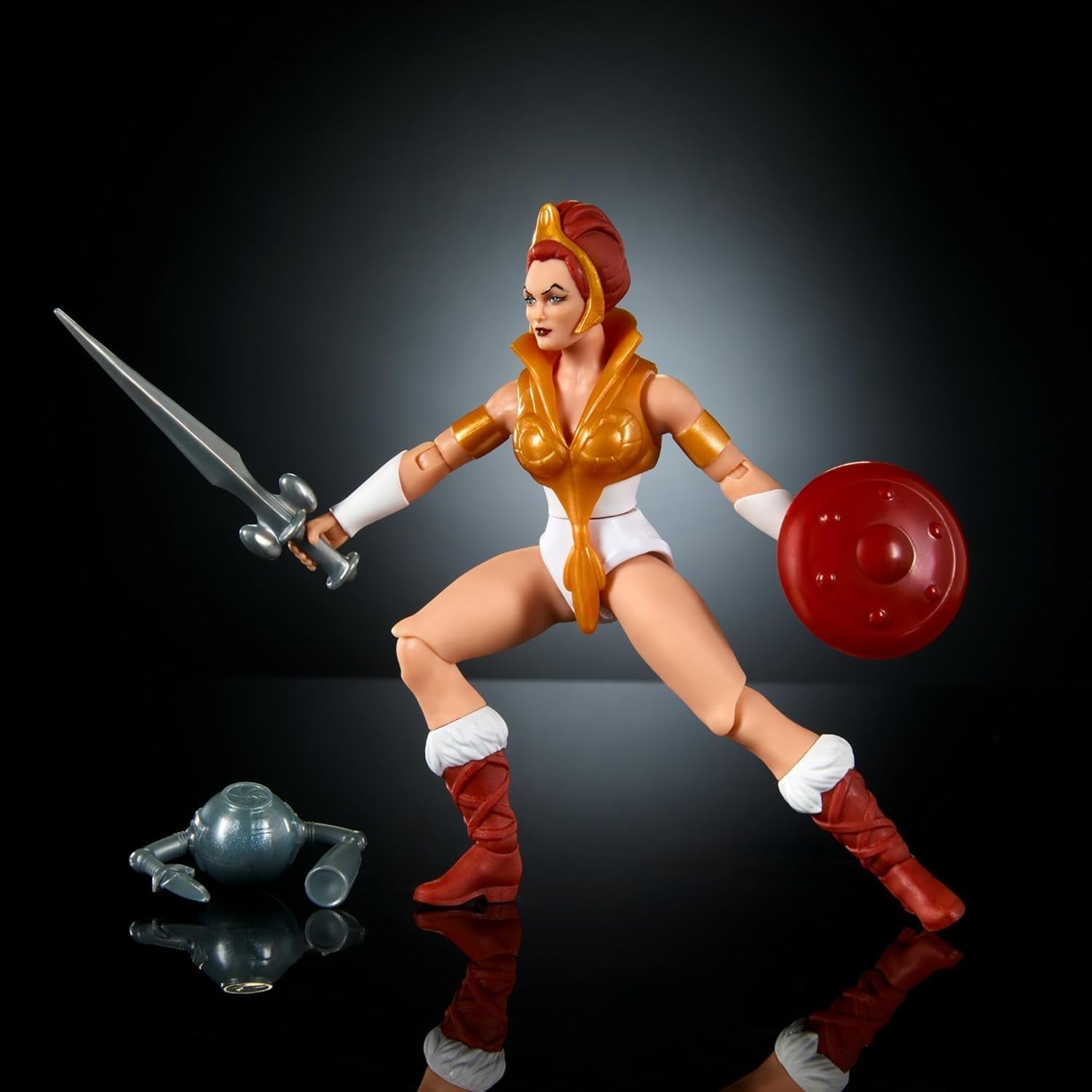 Masters of the Universe Origins Toy Cartoon Teela akční figurka Výška cca 14 cm Motu Heroine doplněk a mini komiks HYD27 akční figurky Naty Shop