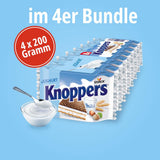 Jogurt – 4 x 200 g – Oplatkové plátky plněné jogurtem a nugátovým krémem, lískovými oříšky a kakaem
