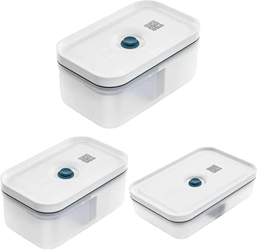 Zwilling Fresh & Save Vacuum Lunch Box Set / Lednička, 3 ks, Plast, Poloprůhledné, La Mer Box na skladování potravin Výchozí název Naty Shop