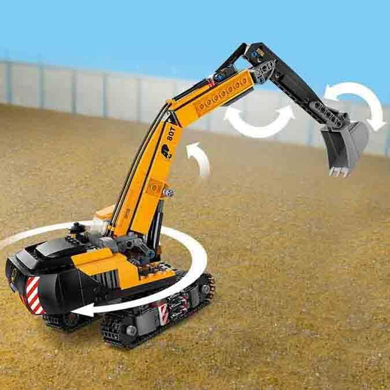 LEGO City Pásový bagr, bagr pro děti od 8 let, stavebnice s modelem bagru, sestavitelné nákladní auto s doplňky a 3 minifigurky 60420 Stavebnice Besuche den LEGO-Store