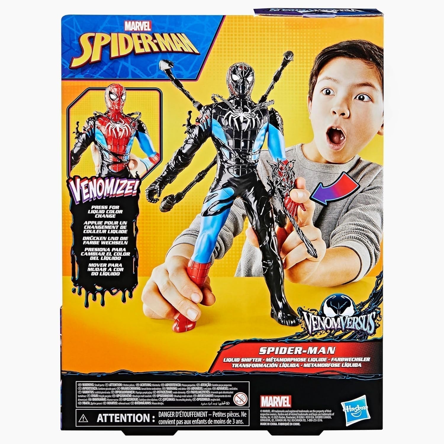 Akční figurka Marvel Spider-Man Venomversus Spider-Man Color Changer s příslušenstvím Akční figurky Naty Shop