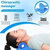 Neck Stretcher 2.0, Cloudy Neck Lefaya Neck Stretcher Ortopedický test Vítěz Neck Stretcher k úlevě od bolesti šíje Prémiový krční hrb Krk Cloud Korekce držení těla (modrá) Ortopedické polštáře na krk Naty Shop