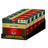 Jacobs Kaffeekapseln Lungo Classico, Megapack XXL, Intensität 6/12, 5 x 40 Getränke, kompatibilní s Nespresso* Kaffee Kapseln, 200 Kapseln