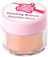 Funcakes Sparkle Dust Dazzling Bronze: Šumivé potravinářské barvivo v prášku na zdobení dortů, s certifikací Halal
