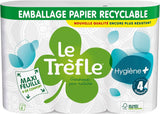 Le Trefoil Hygiene + toaletní papír, 6 rolí, 4 síly (2 balení)