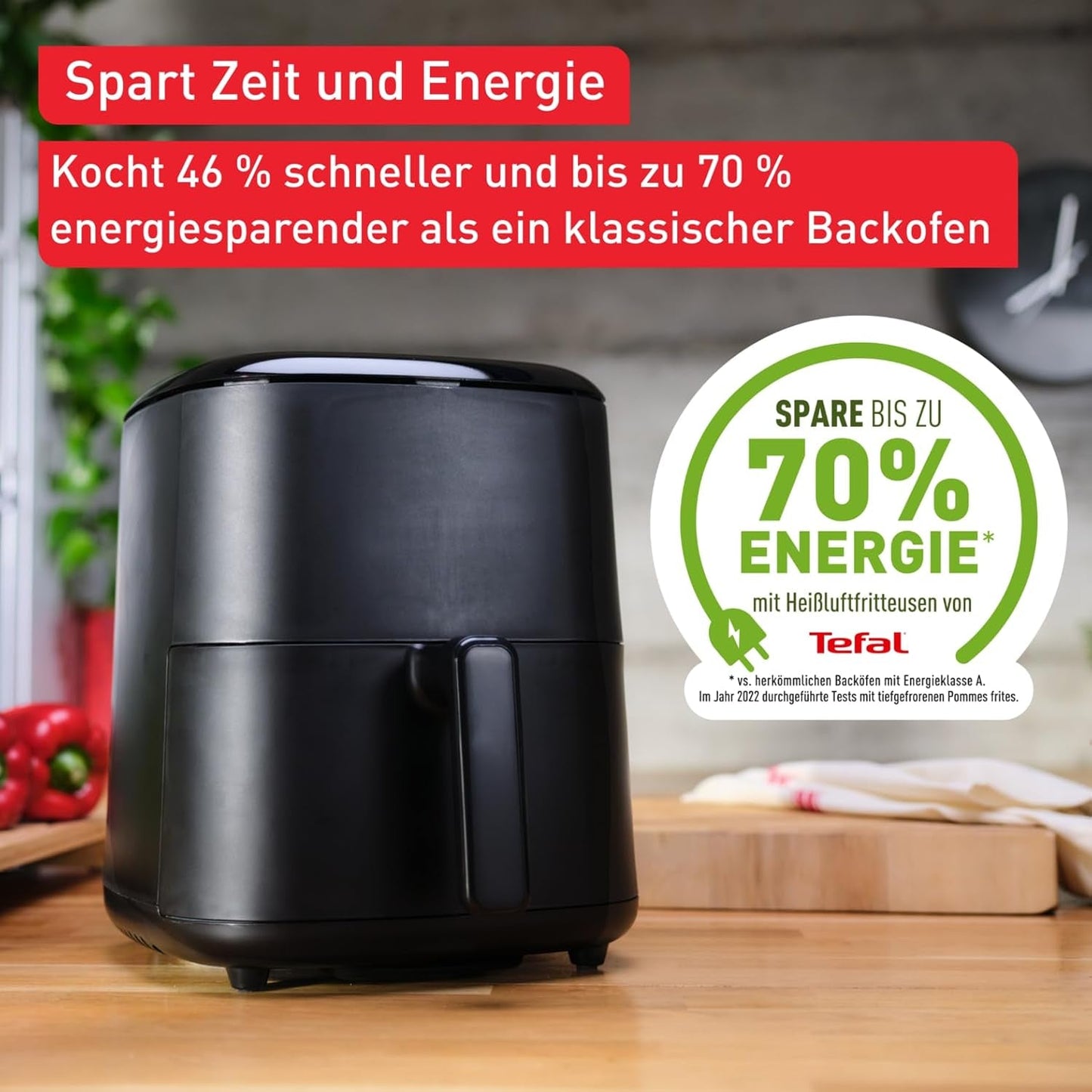Tefal Easy Fry Max EY2458, 5 litrů, horkovzdušná fritéza, 10 automatických programů vaření, digitální dotykový displej Spotřebiče Naty Shop