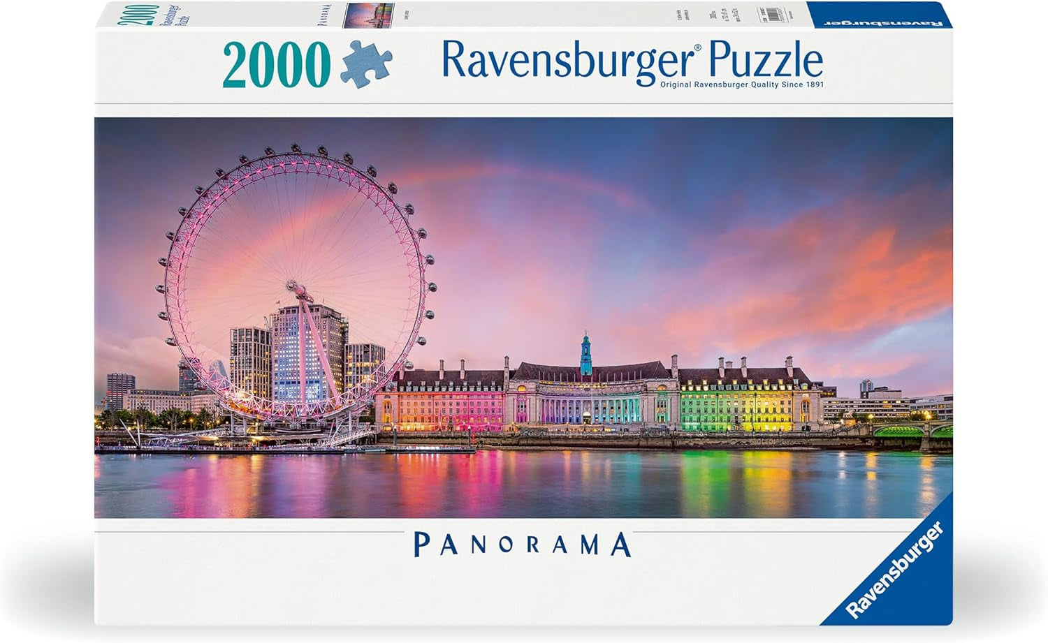Ravensburger Puzzle 12000805 - Barevný Londýn - 2000 dílkové puzzle pro dospělé ve věku 14+ Puzzle Naty Shop