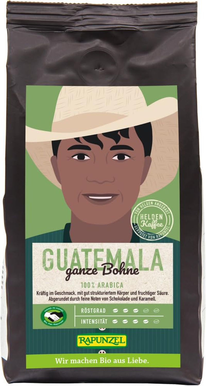 Rapunzel Hero Guatemala Bio káva, HIH celá zrna (6 x 250 g)