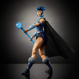 Masters of the Universe Mistrovská akční figurka Přibl. 18 cm vysoký, New Eternia Evil-Lyn, MOTU Toy Villainess, Čarodějka, 30 bodů pohybu, Hůlka s křišťálovou koulí, JBP77 Akční figurky Naty Shop