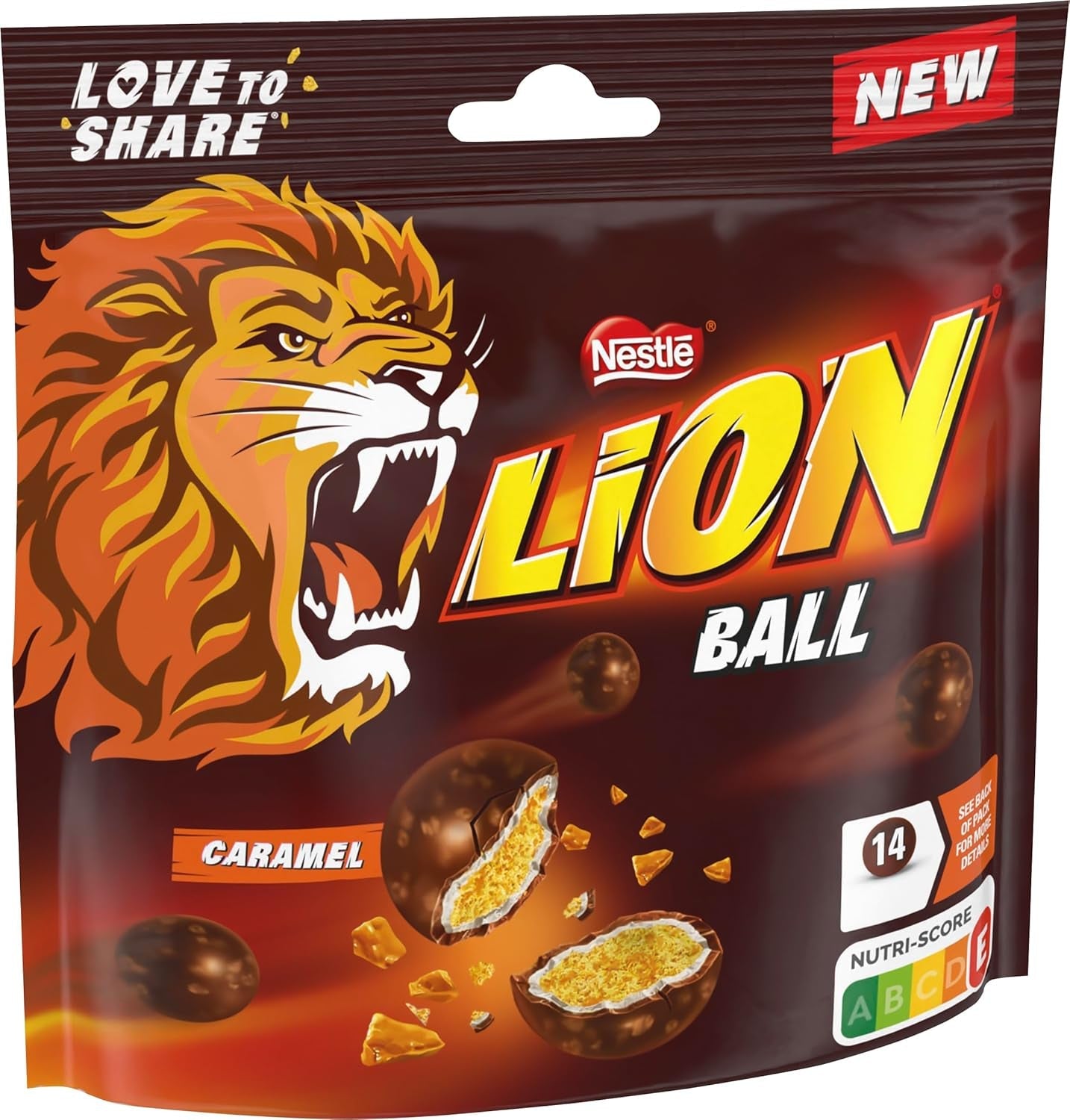 Balení kuliček Nestlé s mlékem, bílé, karamelový lev (3 x 130 g)