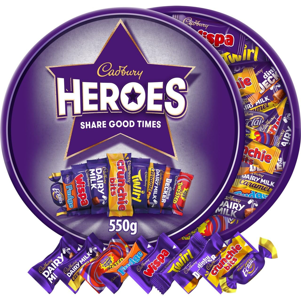 Čokoládová krabička Heroes 550g