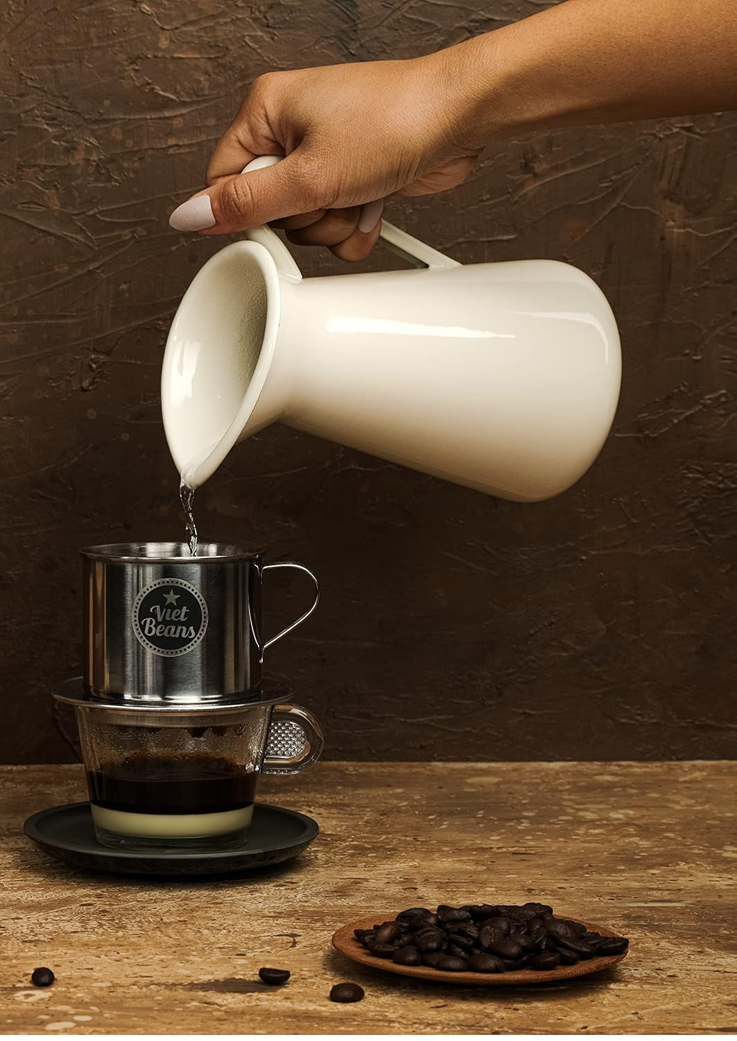 VietBeans KEO - Schokoladiger Kaffee - Ganze Kaffeebohnen - Geröstet na másle, whisky a rumu - Intensive Schoko-Geschmack - Aroma: Čokoláda - 250 g