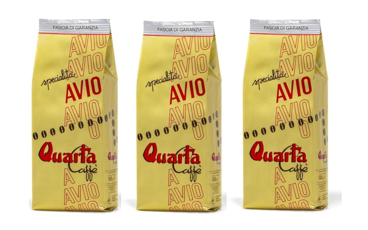 Směs kávových zrn Caffè Avio Oro | 3 balení x 500 g | 1,5 kg celkem | Klasická směs vybraných odrůd Arabica | Itálie, Apulie, Salento