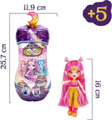 Kouzelné panenky Pixlings, 4 různé panenky – 2 nové – 15cm módní panenka – Kouzelné lektvary – Tajná hračka lektvaru (MG101000)