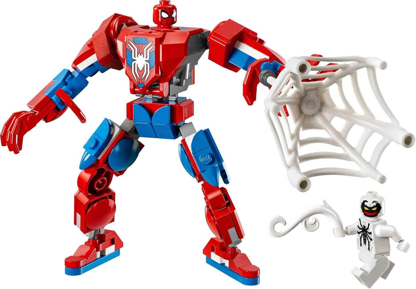 LEGO Marvel Spider-Man Mech vs. Anti-Venom - Superhrdinská hračka se 2 minifigurkami - Akční figurka s pohyblivými pažemi, nohama a prsty - Dárek pro chlapce a dívky Věk 6+ 76308 Stavebnice Besuche den LEGO-Store