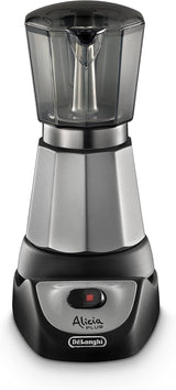 Moka konvička De'Longhi Alicia Plus EMKM6.B (otočná o 360°, 550 W) stříbrno-černá