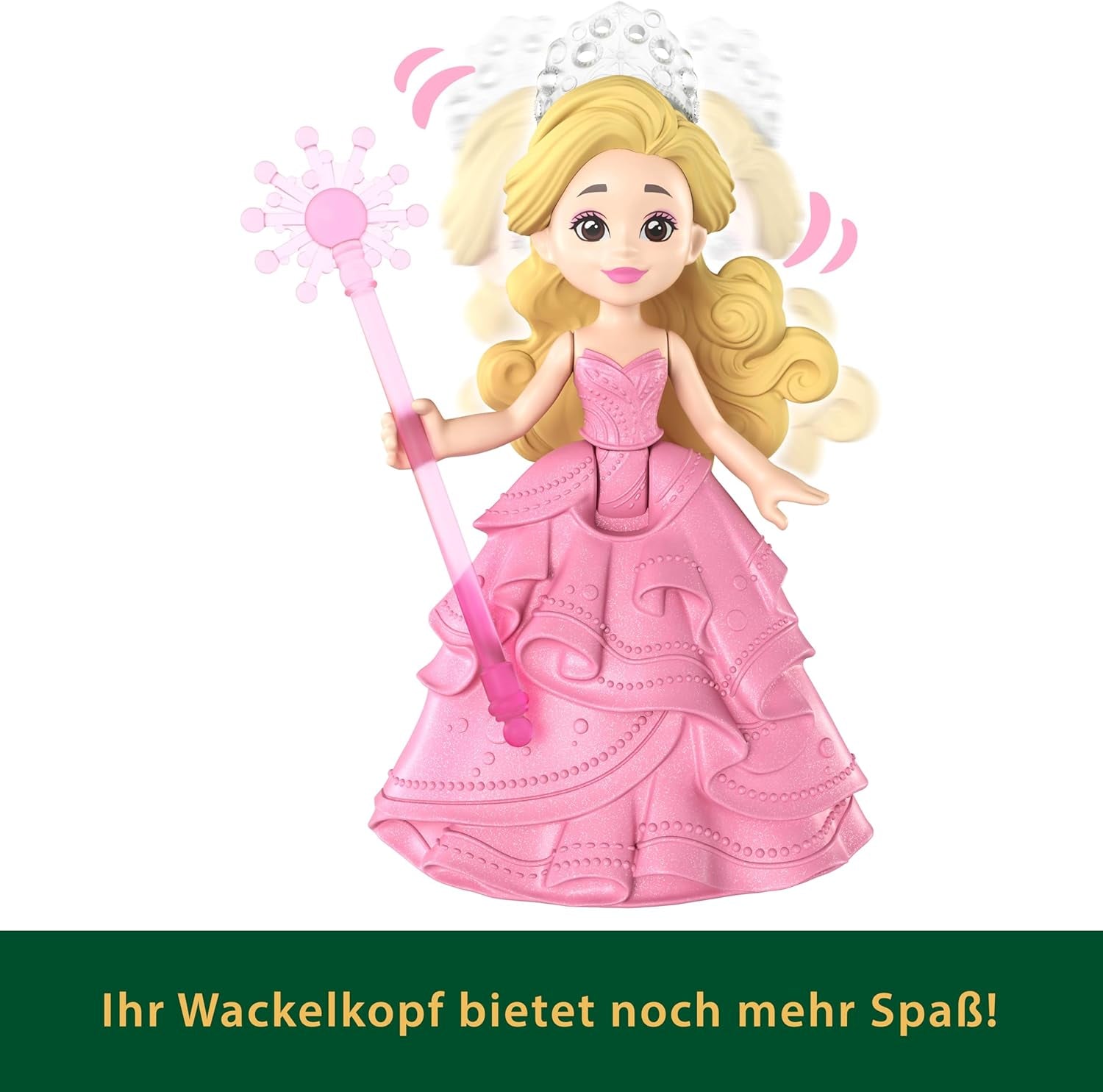 Mattel Universal Pictures Evil Glinda plovoucí bublina, minipanenka Glinda a herní sada inspirovaná filmem, JFM25, [vícebarevné]