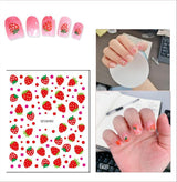 JMEOWIO Süße Nagelsticker Für Kinder 14 Blatt Nail Art Sticker Selbtklebend Nagelaufkleber Regenbogen Blumen Frucht Dekoration Nageldesign Zubehör