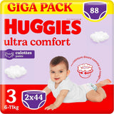 Huggies Ultra Comfort, kalhotkové plenky, velikost 5 (12-17 kg), balení 68 kalhotkových plen