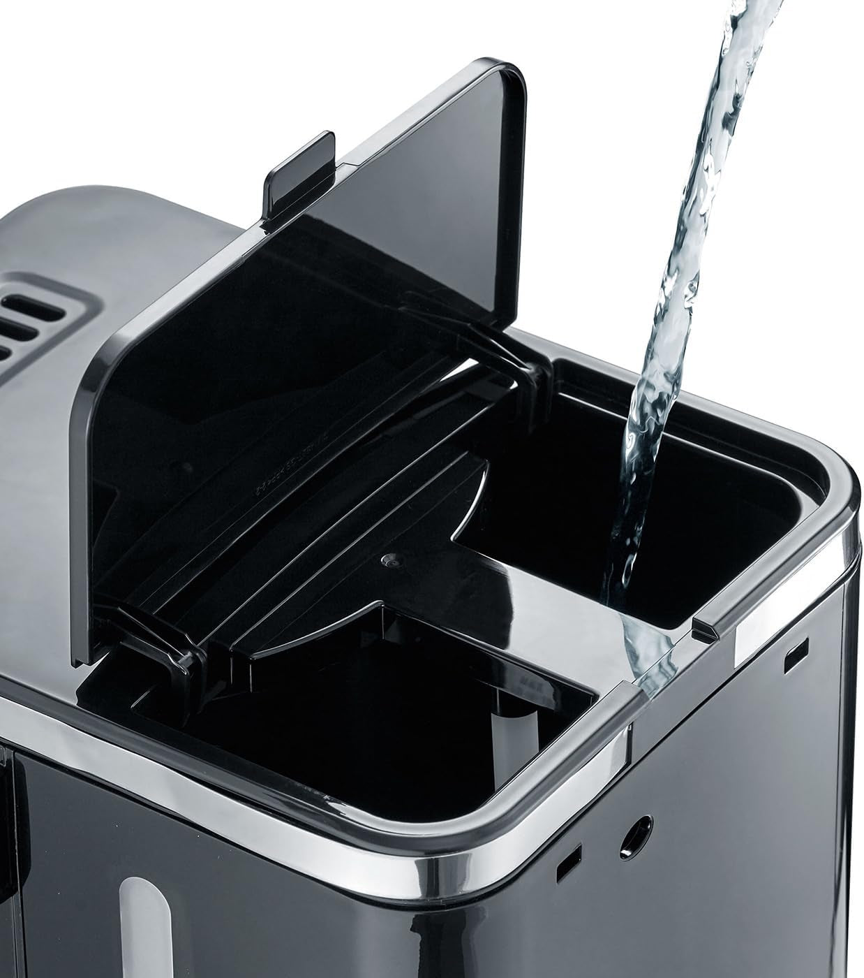 GRAEF. Filtr FK402 Espresso Machine Black, 1,25 l, funkce udržování teploty, časovač, funkce předinfuze, spařovací hlava pro optimální vývoj chuti, snadné použití