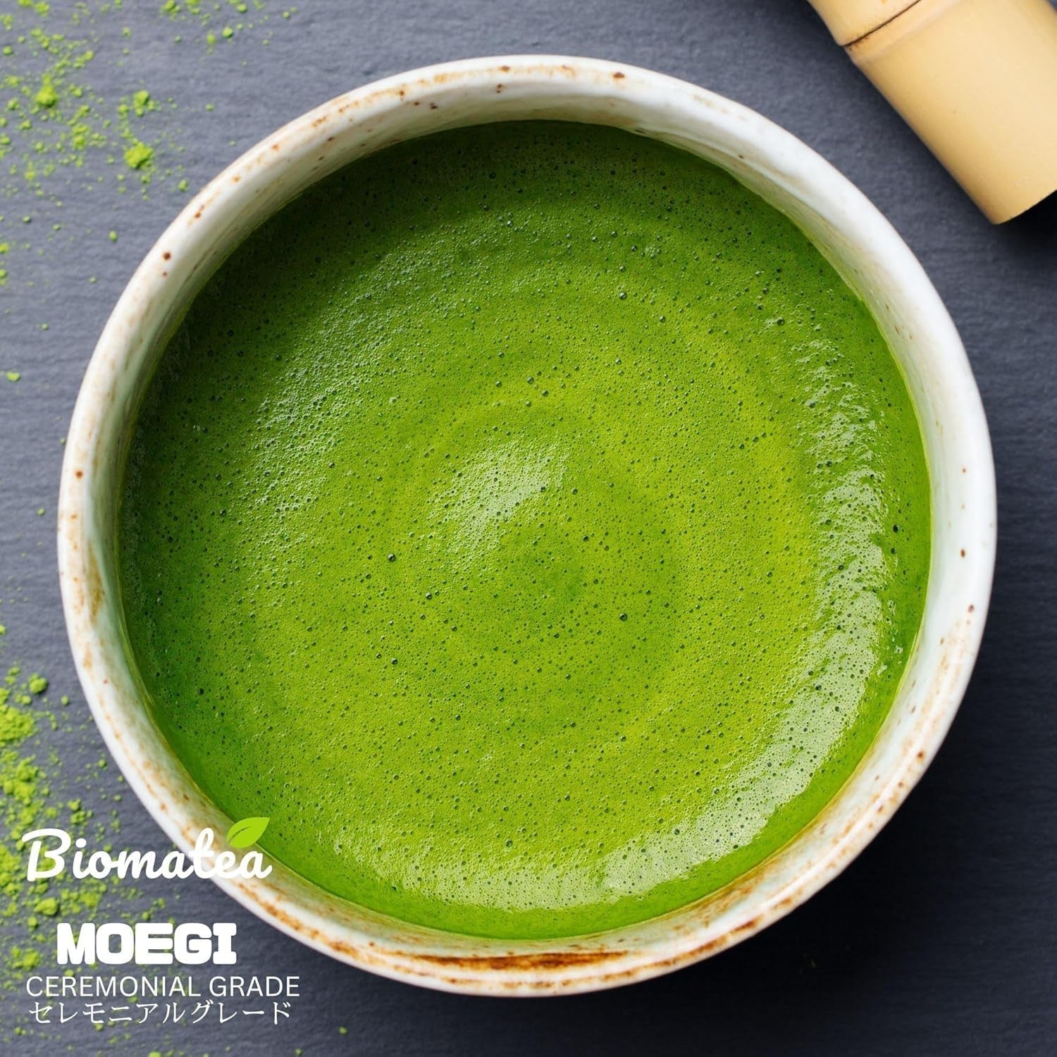 50G Ceremonial Grade Matcha z Japonska - 100% přírodní, bez pesticidů a testováno - Stone Ground - Moegi Matcha Premium japonský čajový prášek