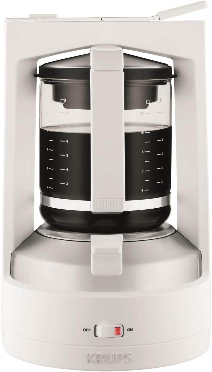 Espresso kávovar Krups T8, 850 W, Automatické vypnutí, 8-12 šálků, Kapacita 1 l, Permanentní filtr, Osvětlený vypínač, Snadné použití, Černá, KM4689